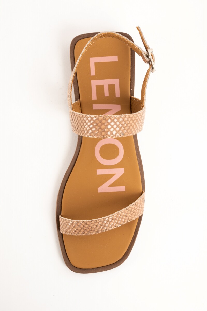Sandalia Texturada Beige