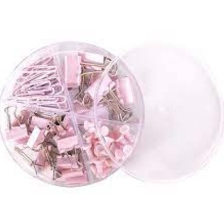 SET DE ESCRITORIO ROSA PASTEL DELI 78555 001