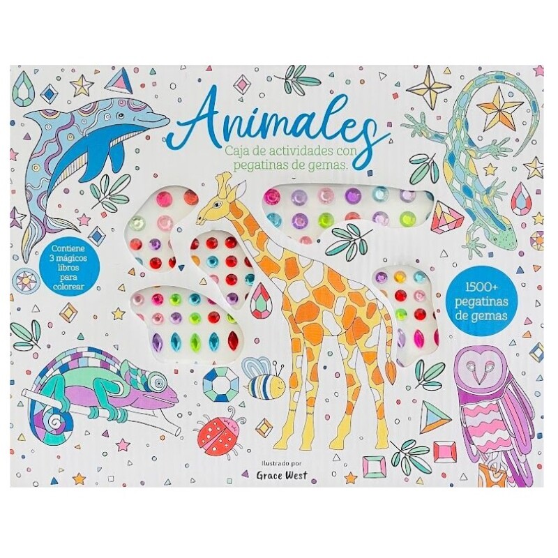ANIMALES CAJA DE ACTIVIDADES CON GEMAS ANIMALES CAJA DE ACTIVIDADES CON GEMAS