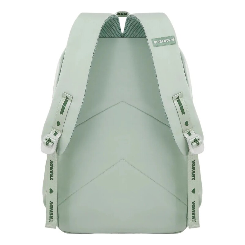 Mochila Trendy Urbana Dama Liviana Con Bolsillos Verde Agua