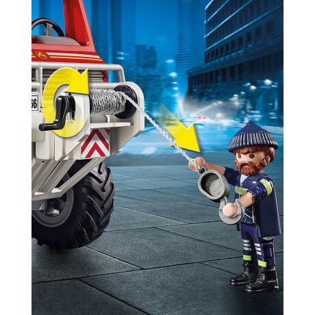 Juguete Playmobil City Action camión de bomberos todoterreno con luz y sonido Juguete Playmobil City Action camión de bomberos todoterreno con luz y sonido