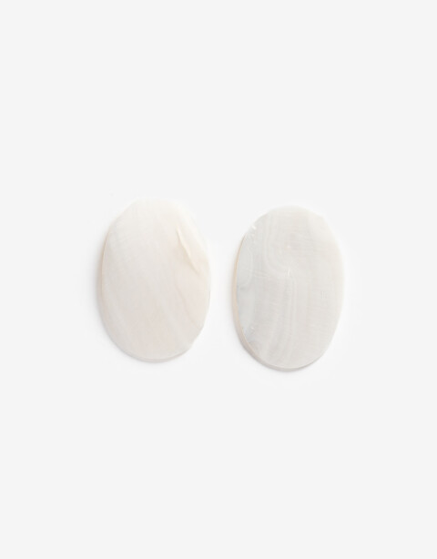 Aros Pasantes Color Blanco Crema