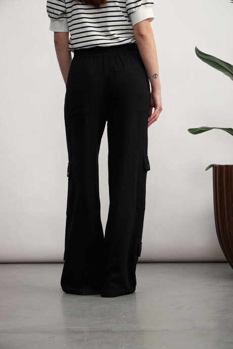 Pantalon Cargo Negro
