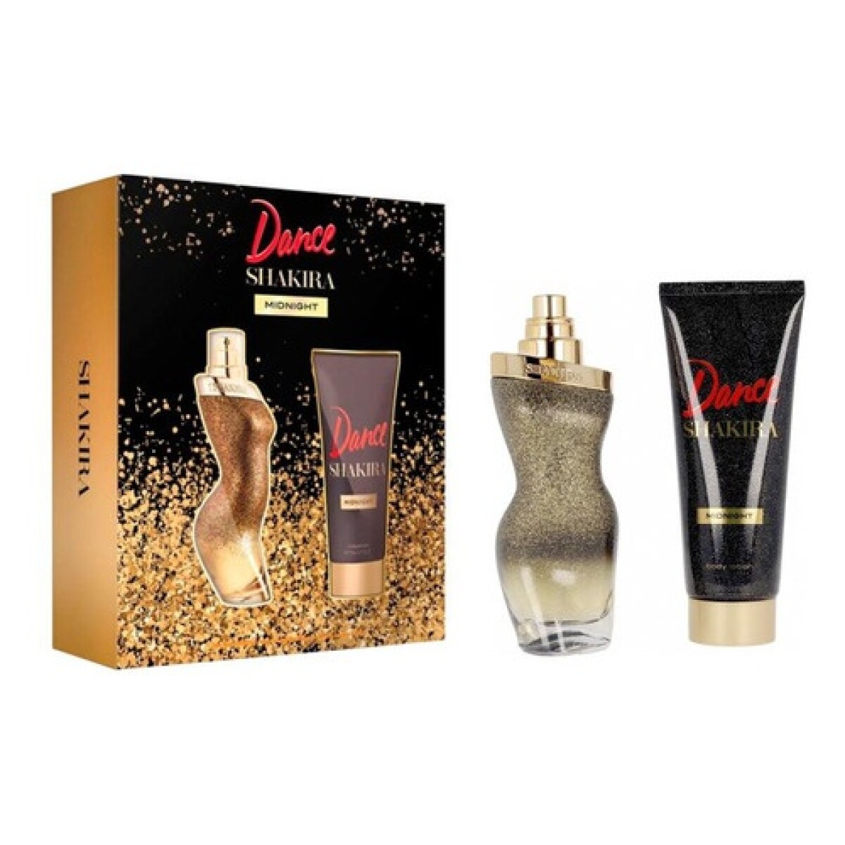 Set Perfume Shakira Midnight EDT 50ml + Body Lotion Original 