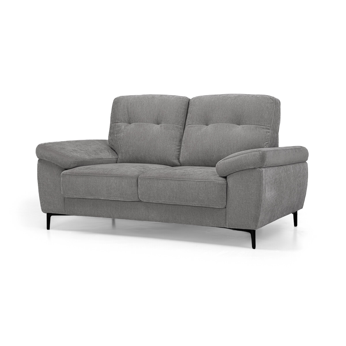 Sofá Blus - Tela Microfibra - 2 cuerpos - 6686-7 Gris 