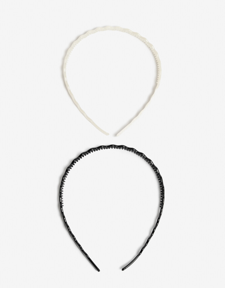 Vinchas Sets Acrilico Set De Vinchas Wavy - Combinacion Bicolor