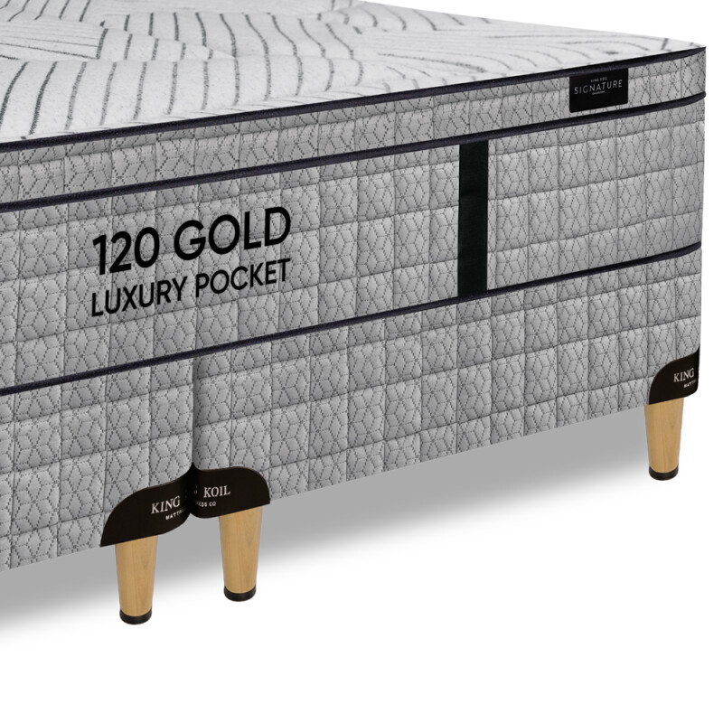 Colchón 120 Luxury Pocket con Sommier Super King 200x200