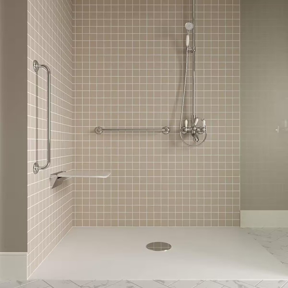 Silla auxiliar de ducha plegable DMC 150 KG Silla Auxiliar De Ducha Plegable Dmc 150 Kg