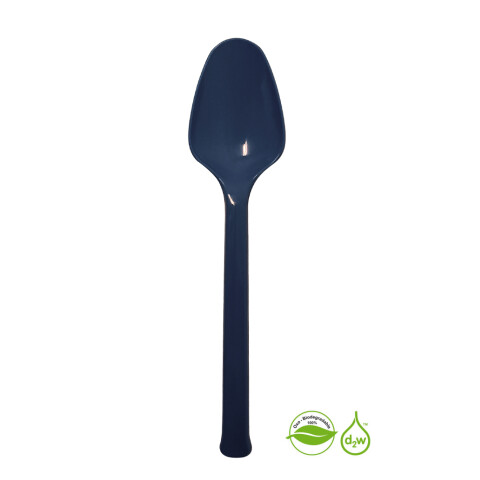 Cuchara Biodegradable x50 Unidades Azul Marino