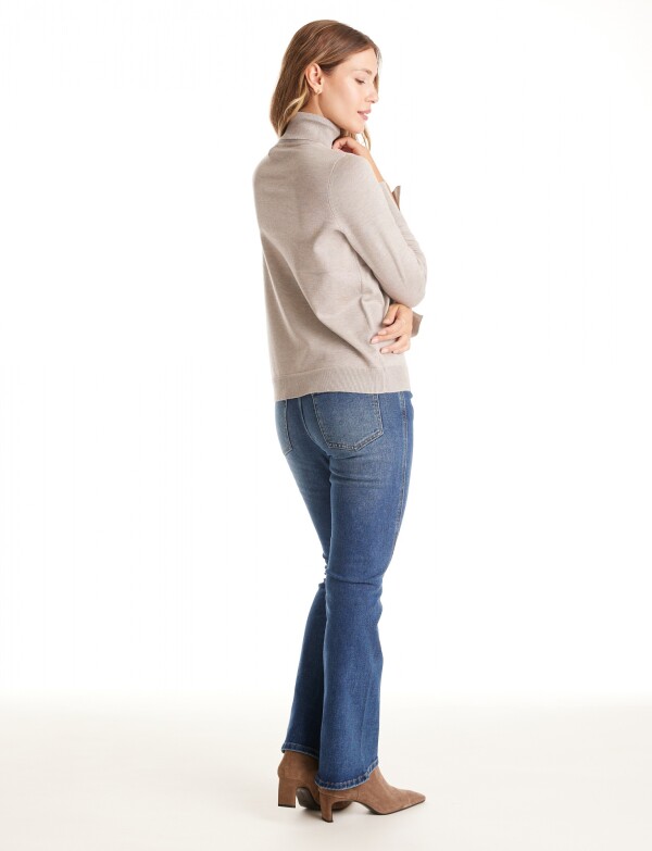 Polera Basica BEIGE OSCURO