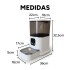 Comedero Dispensador Automático Smart Wifi Camara Perro Gato Color Blanco Negro
