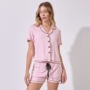 Set Pijama Camisa & Short ROSA