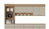 Aéreo 1 Puertas Realeza Premium 120cm Marron/Gris Aéreo 1 Puertas Realeza Premium 120cm Marron/Gris