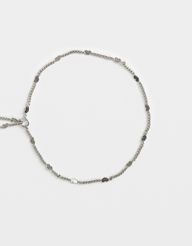 Pulseras Flexibles Pulsera Flexible Con Anillo Unido - Plateado