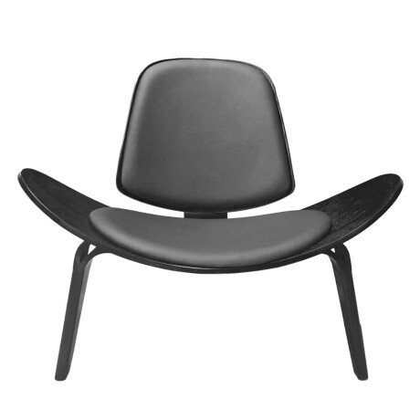 BUTACA NEGRO MADERA SHELL