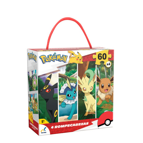 PUZZLE EEVEE POKEMON 60 PIEZAS 4 EN 1 001