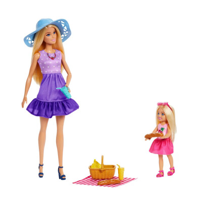 Barbie Pícnic Malibu y su hermana pequeña Chelsea Barbie Pícnic Malibu y su hermana pequeña Chelsea