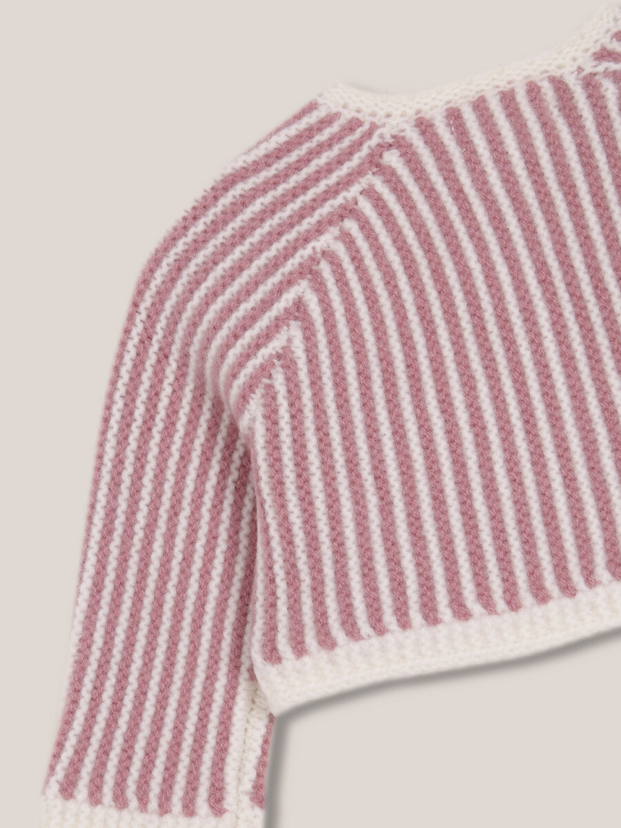 Chaqueta De Rayas Lila