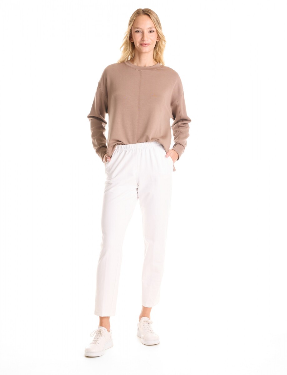Pantalon Yoga Algodon - Blanco 