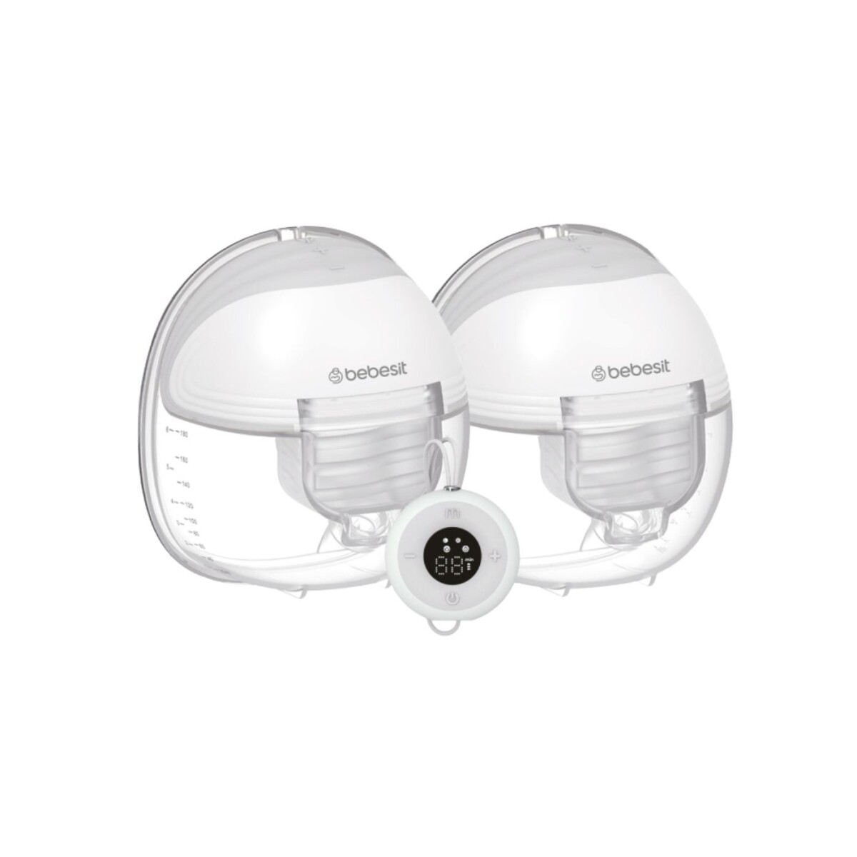 Set 2 Extractores de Leche Inalambrico Con Control Remoto Bebesit 