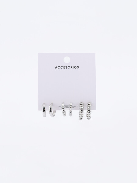 CARAVANAS SET X 3 PLATEADO