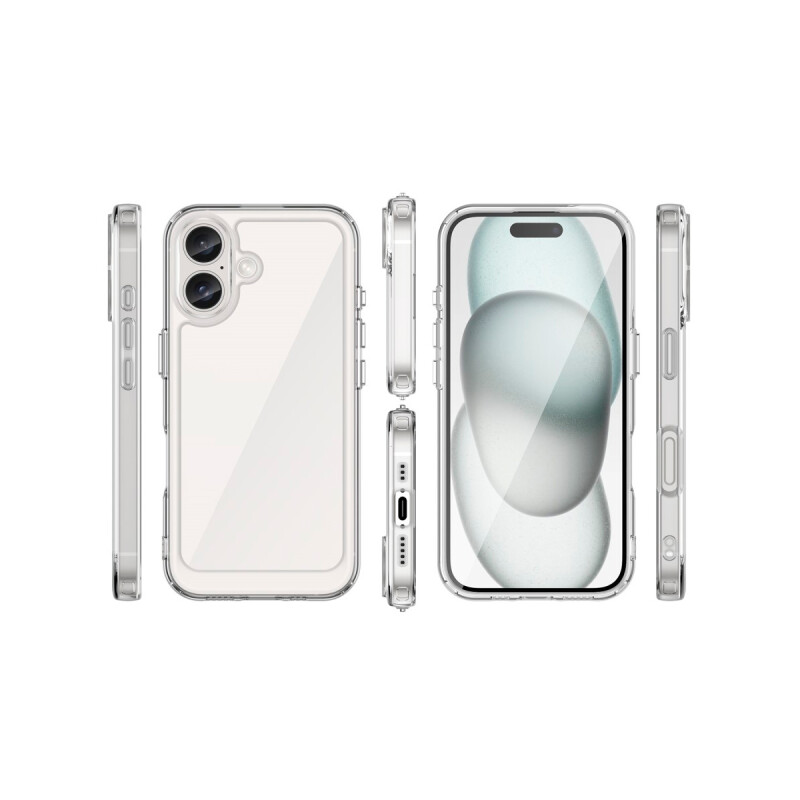 Protector rígido para iPhone 16 transparente Protector Rígido Para Iphone 16 Transparente