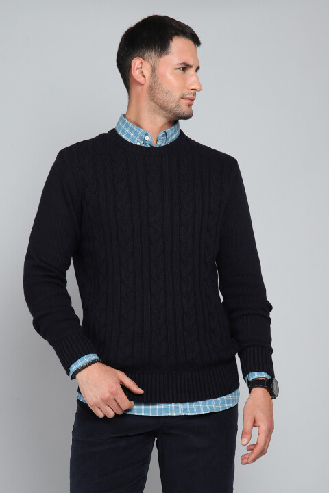 Sweater Arrow con diseño AZUL OSCURO
