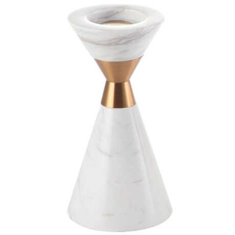 PORTA VELA GOLD Blanco - Small