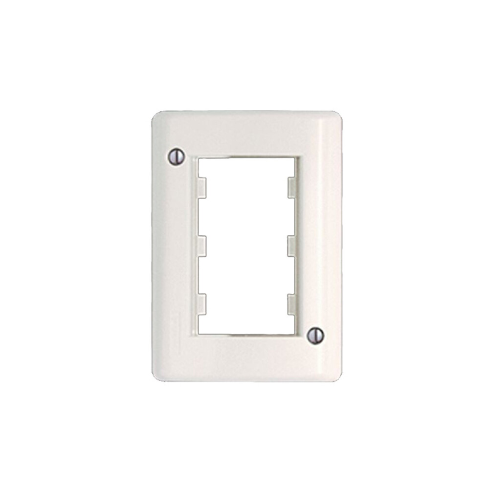 Caja de adosar de 3 módulos color blanco puro Sica ELE07585