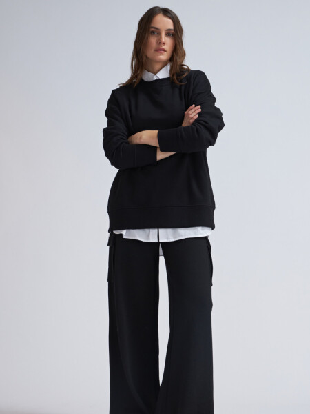 Sudadera deportiva oversize Negro