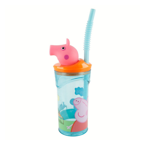 Vaso Alto con Forma 3D Peppa Pig 18 cm 360ml U