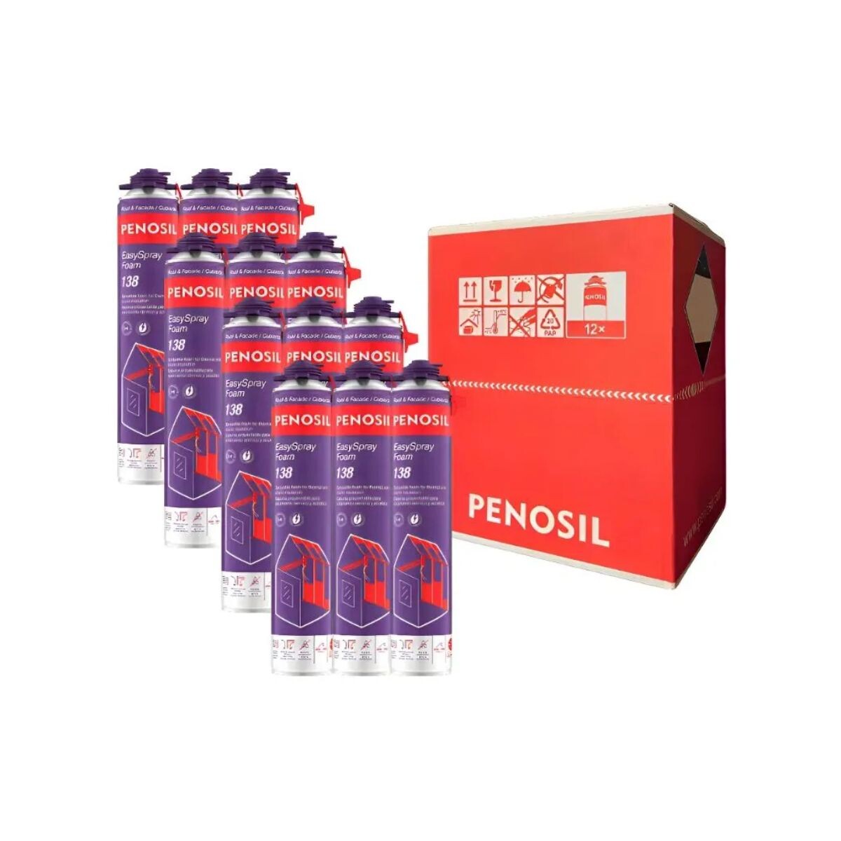 Kit 12 Espumas De Poliuretano Proyectable Penosil 