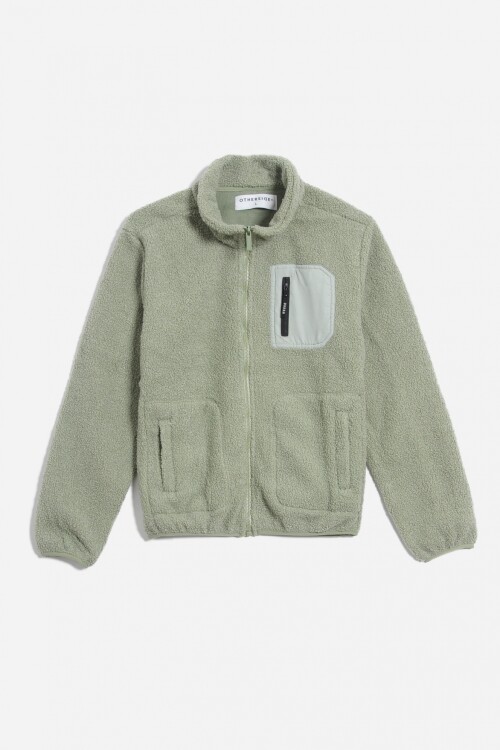 Campera en corderito VERDE