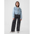 DNM CROPPED PARKA - LT LIGHT WASH