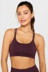 Top Principal Low Impact Bra Mujer Oxblood