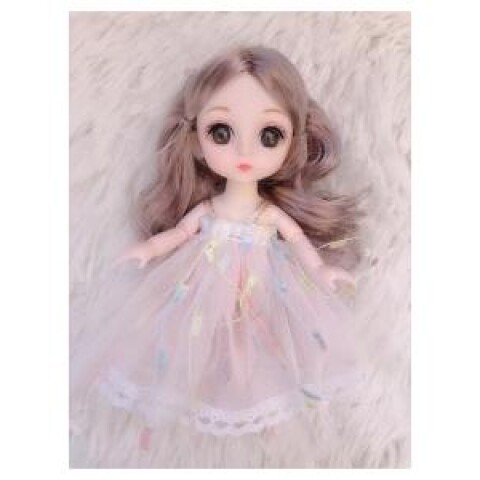 MUÑECA ARTICULADA DE 15 CM CON LLAVERO – ROSA MUÑECA ARTICULADA DE 15 CM CON LLAVERO – ROSA