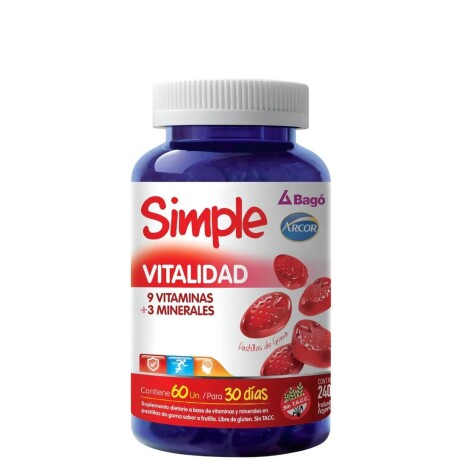 ¡OFEERTA IMPERDIBLE! Suplemento Simple Vitalidad 60 unidades Arcor ¡OFEERTA IMPERDIBLE! Suplemento Simple Vitalidad 60 unidades Arcor