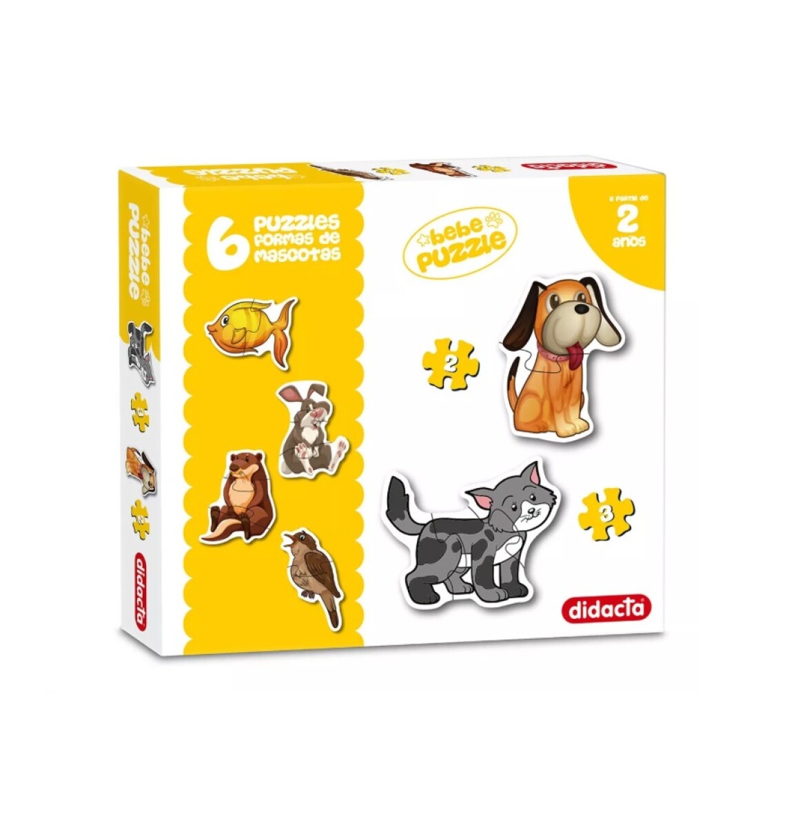 Puzzle Formas Mascotas x6 