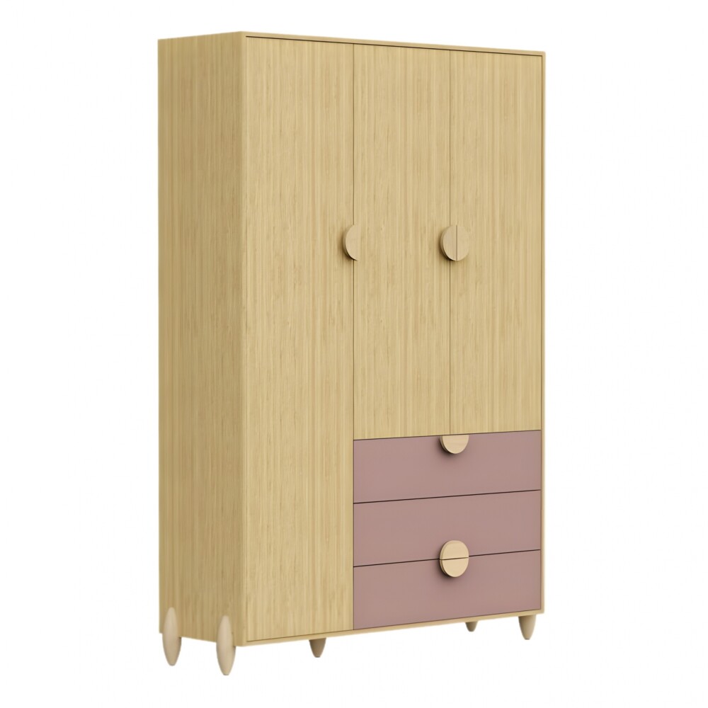 Ropero 3 Puertas 3 Cajones - Gracia Rosa