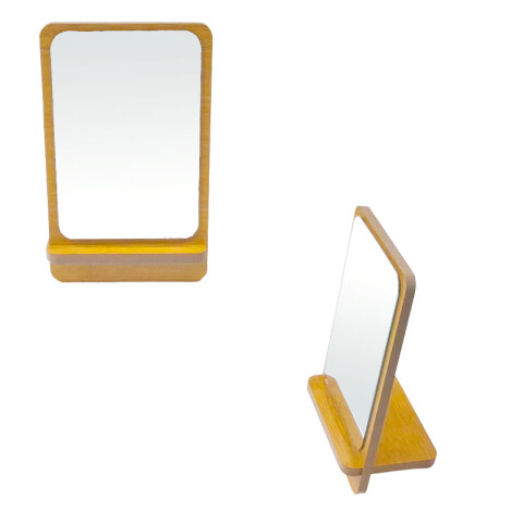 Espejo de madera con base Espejo De Madera Con Base