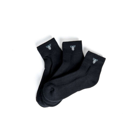Medias Tripack Medio Unisex Negro