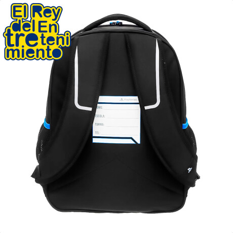 Mochila Playstation Original Laptop 17'' Impermeable Negro/Azul