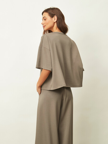 REMERA CARU TAUPE