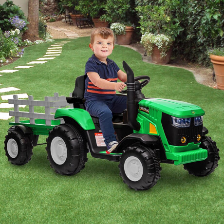 Tractor con Remolque a Batería Luces y Sonido MP3 USB Tractor con Remolque a Batería Luces y Sonido MP3 USB