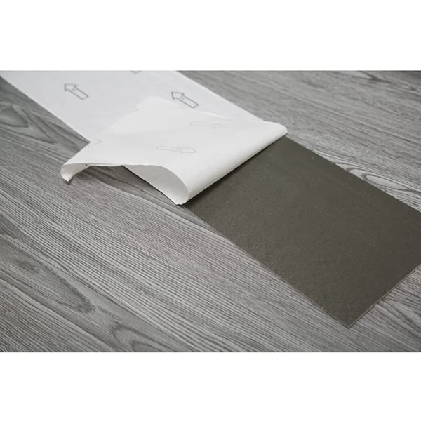 Piso Flotante Vinilico 10 M2 Diseño Madera Tabla De Pegar ® Variante Color Gris 2