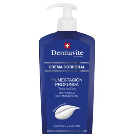 DERMAVITE CREMA CORPORAL HUMECTACIÓN PROFUNDA VITAMINA C Y ALOE VERA TODO TIPO DE PIEL 530ml DERMAVITE CREMA CORPORAL HUMECTACIÓN PROFUNDA VITAMINA C Y ALOE VERA TODO TIPO DE PIEL 530ml