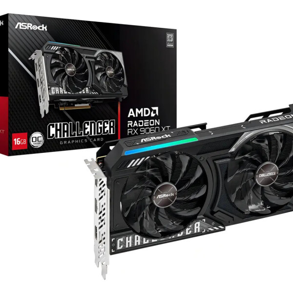 Tarjeta De Video Radeon Rx 9060 Xt Challenger Oc 16gb Gddr6 TARJETA VIDEO ASROCK RX9060 XT CHALL 16G