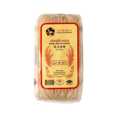 Fideos De Arroz Integral Vermicelli Star Lion 200g Vermichelli Int Star Lion 200g