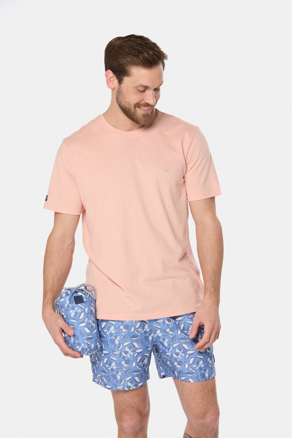 SHORT DE BAÑO ESTAMPADO Azul