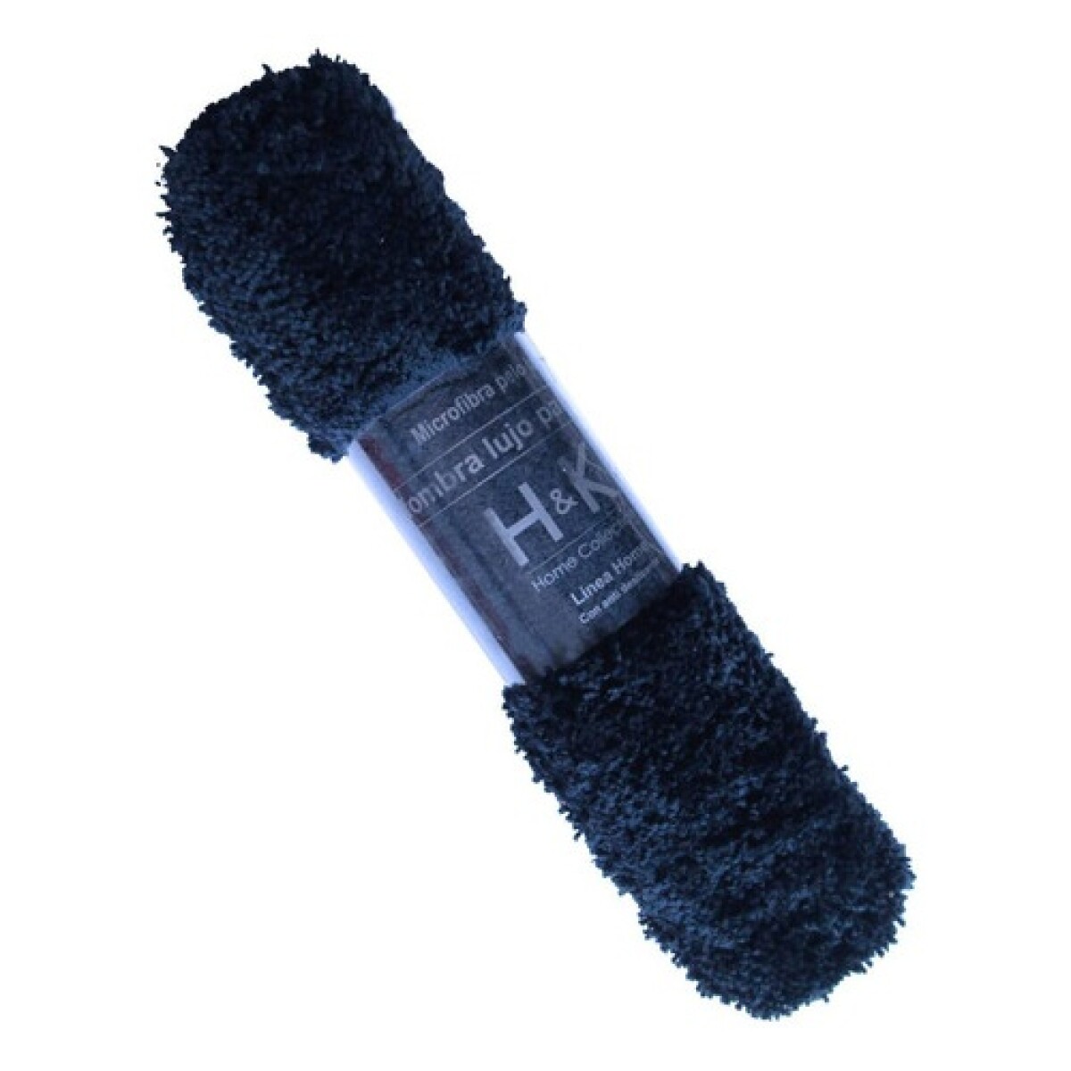 Alfombra de Baño Rectangular Antideslizante Fibra Larga 45x75cm Azul Marino 
